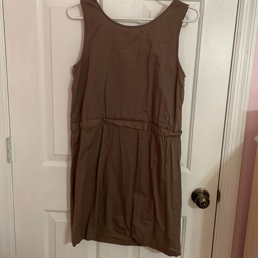 LOFT Brown and Gold Sequin Dress - Picture 4 of 4